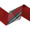 LaRibbons 4" - 2 1/2" Wired Dupioni Ribbon | Burgundy/Green/White Plaid Bias Cut | 5 Yard Roll